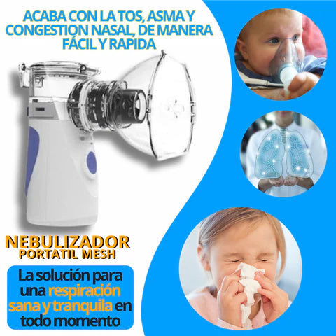 Inhalador Nebulizador AEROCLEAN® - Portátil y Ultrasilencioso (Promoción Compra 2 y Ahorra)